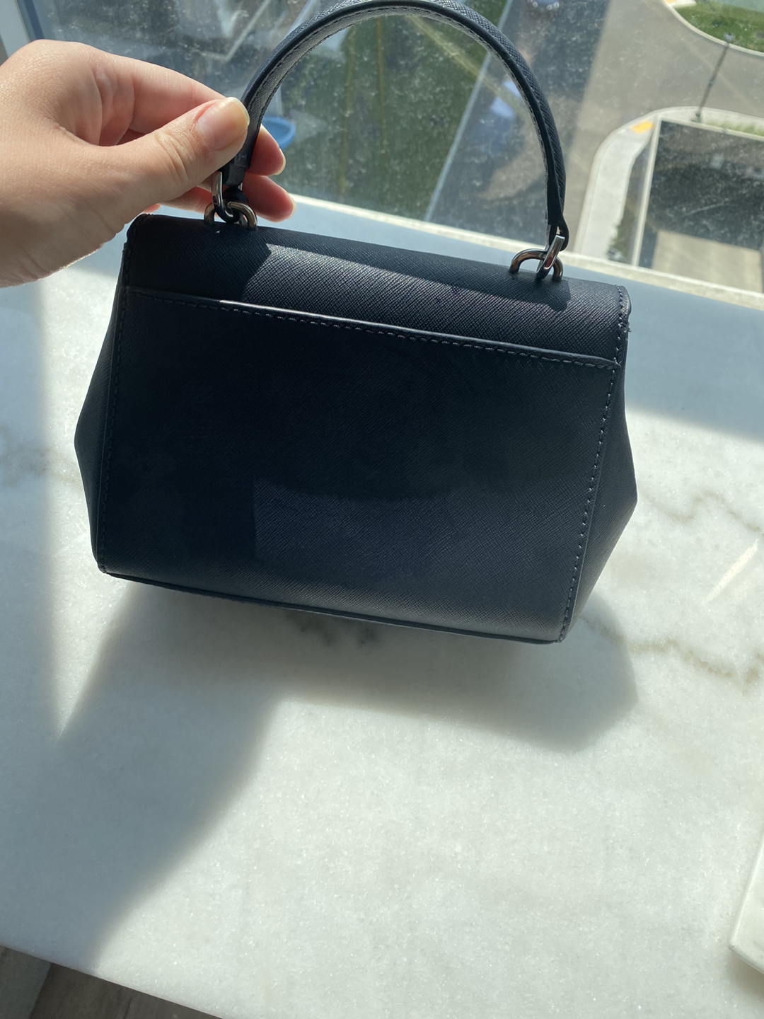 Michael Kors Ava Mini Leather Bag Black Color - photo 3