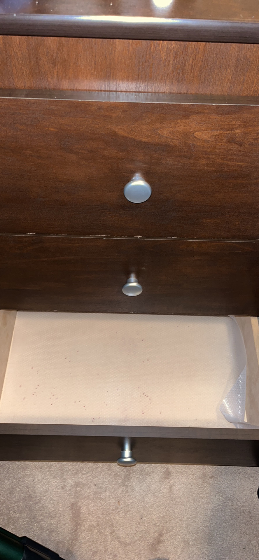 Brown 6 - drawer dresser with mirror