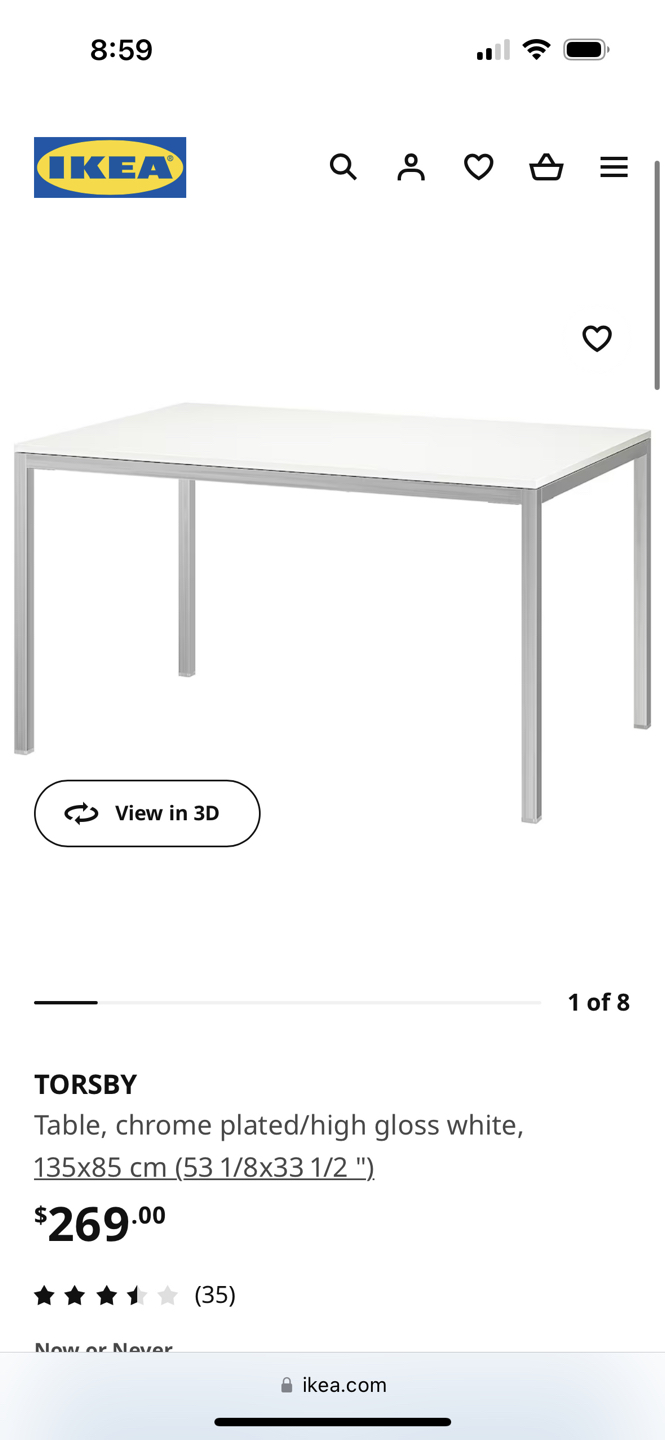 IKEA Torsby table & 4 Tobias chairs
