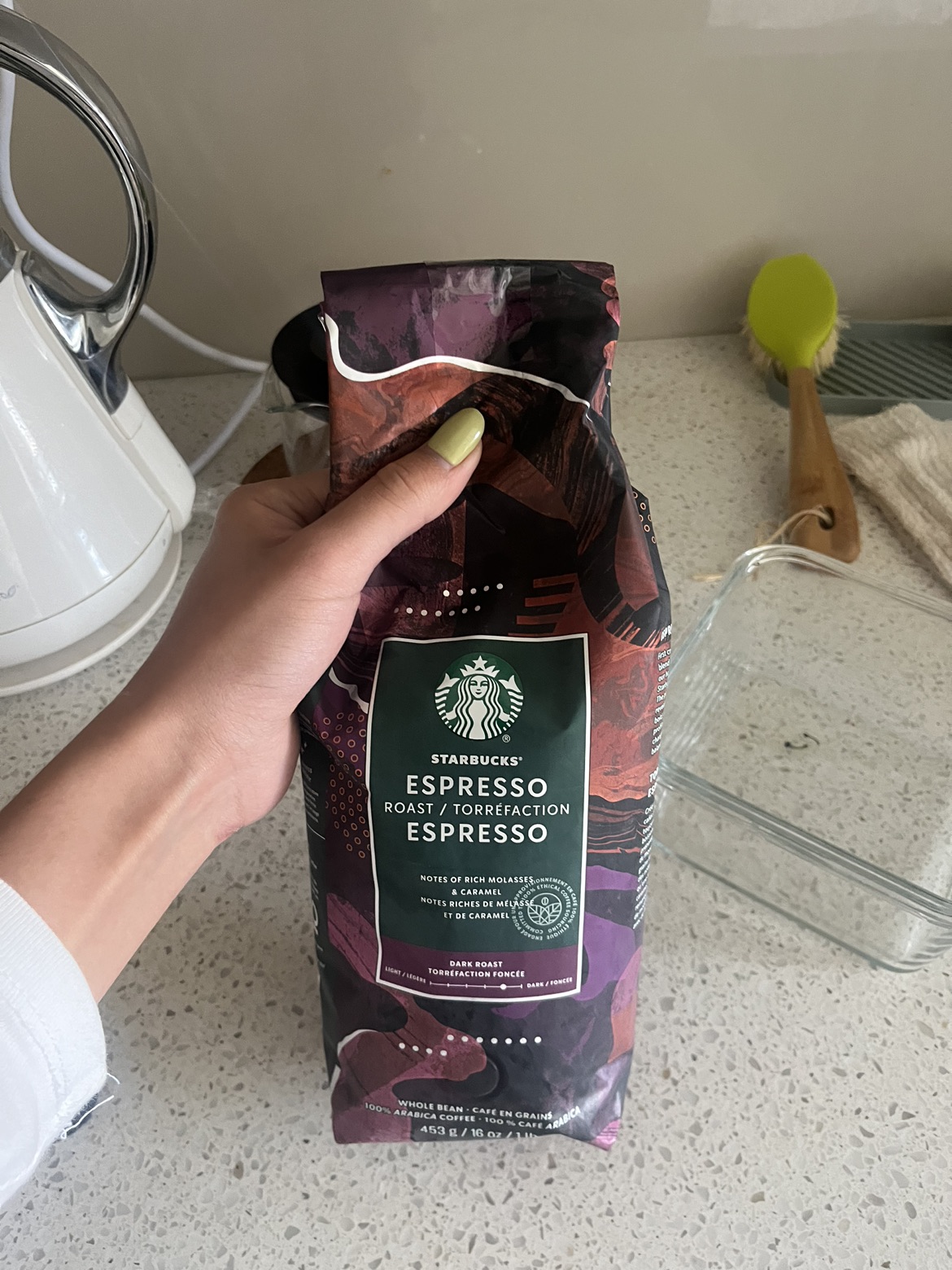 Starbucks Espresso Blend 80% full