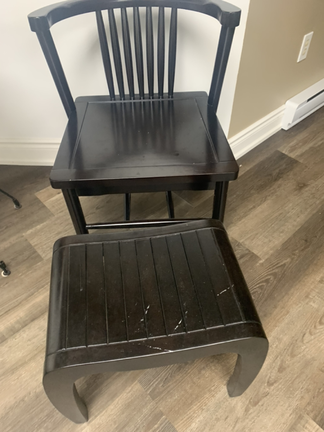 Oriental chair and foot rest - photo 4
