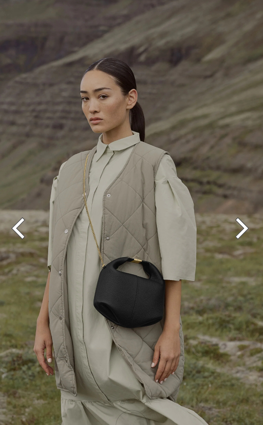 Polene Black Beri Bag with Chain - photo 2