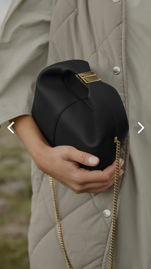Polene Black Beri Bag with Chain - photo 3
