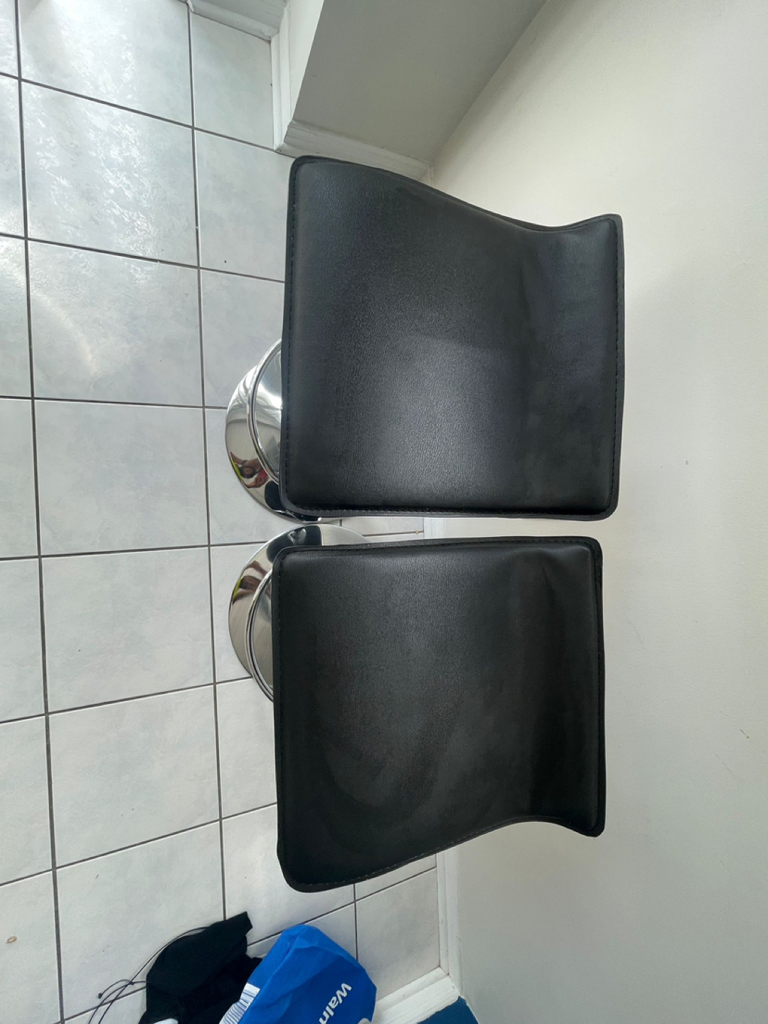 For living Chrome Bar stool ,Black set of 2 - photo 5