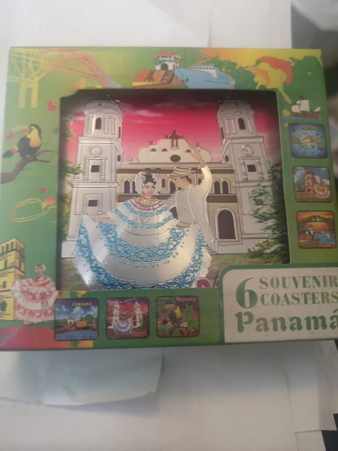 Souvenir Panama coasters