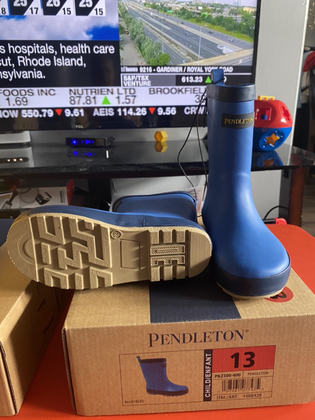 Kids new rain boots size 13 $30 each - photo 3