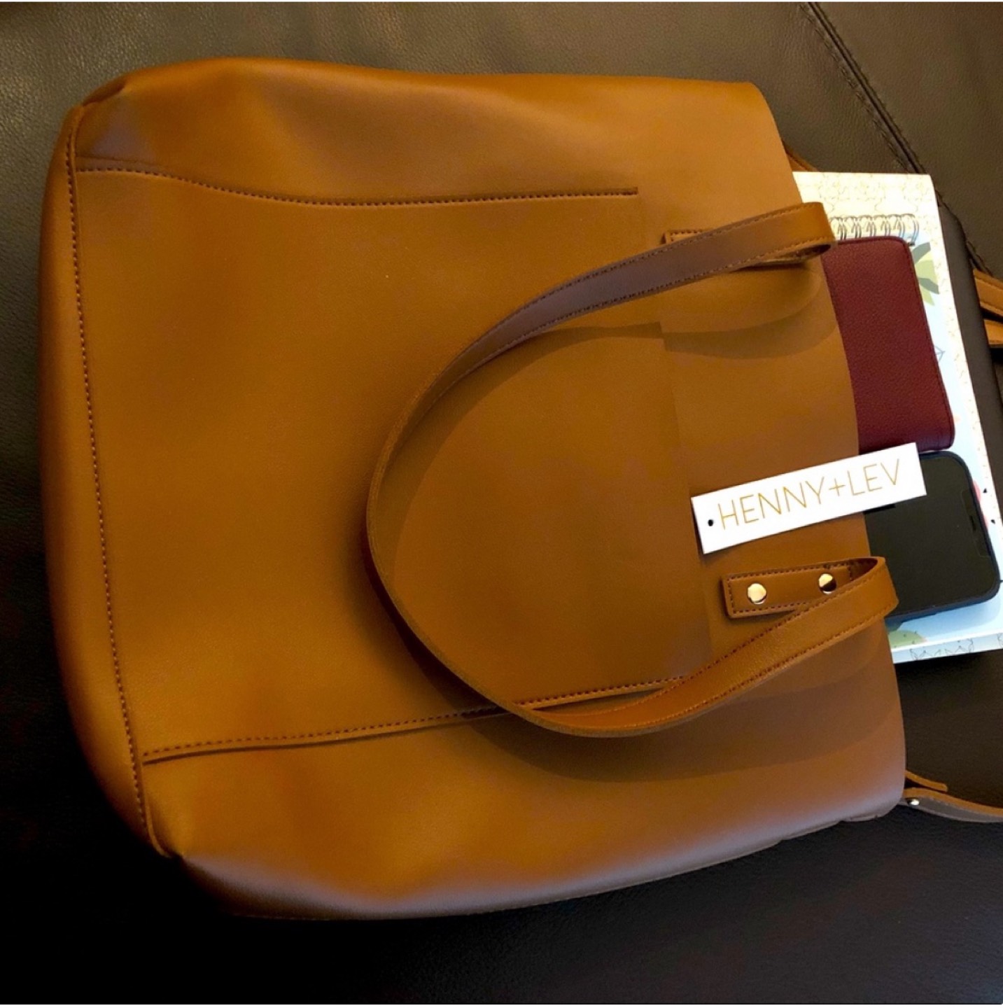 Henny + Lev Vegan Leather Tote - photo 5
