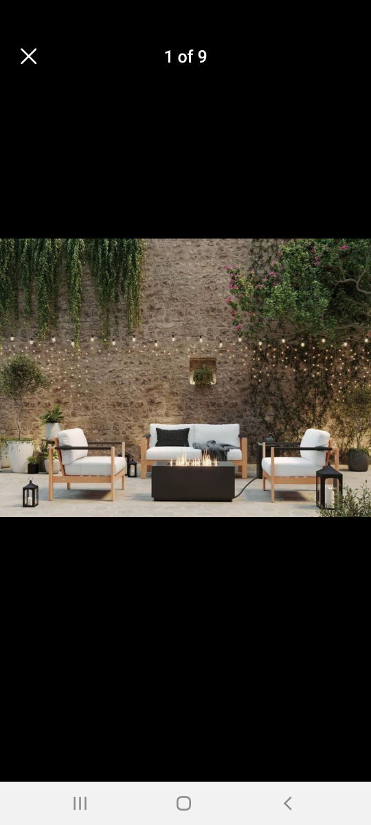 NEW Better Homes & Gardens 42 in. Rectangle Gas-Burning Fire Pit