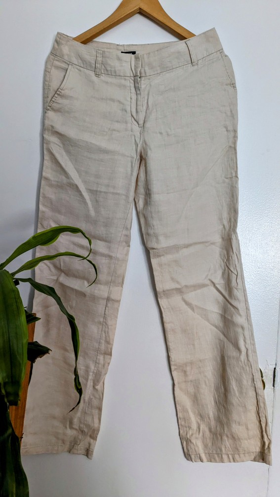 beige linen trousers thumbnail