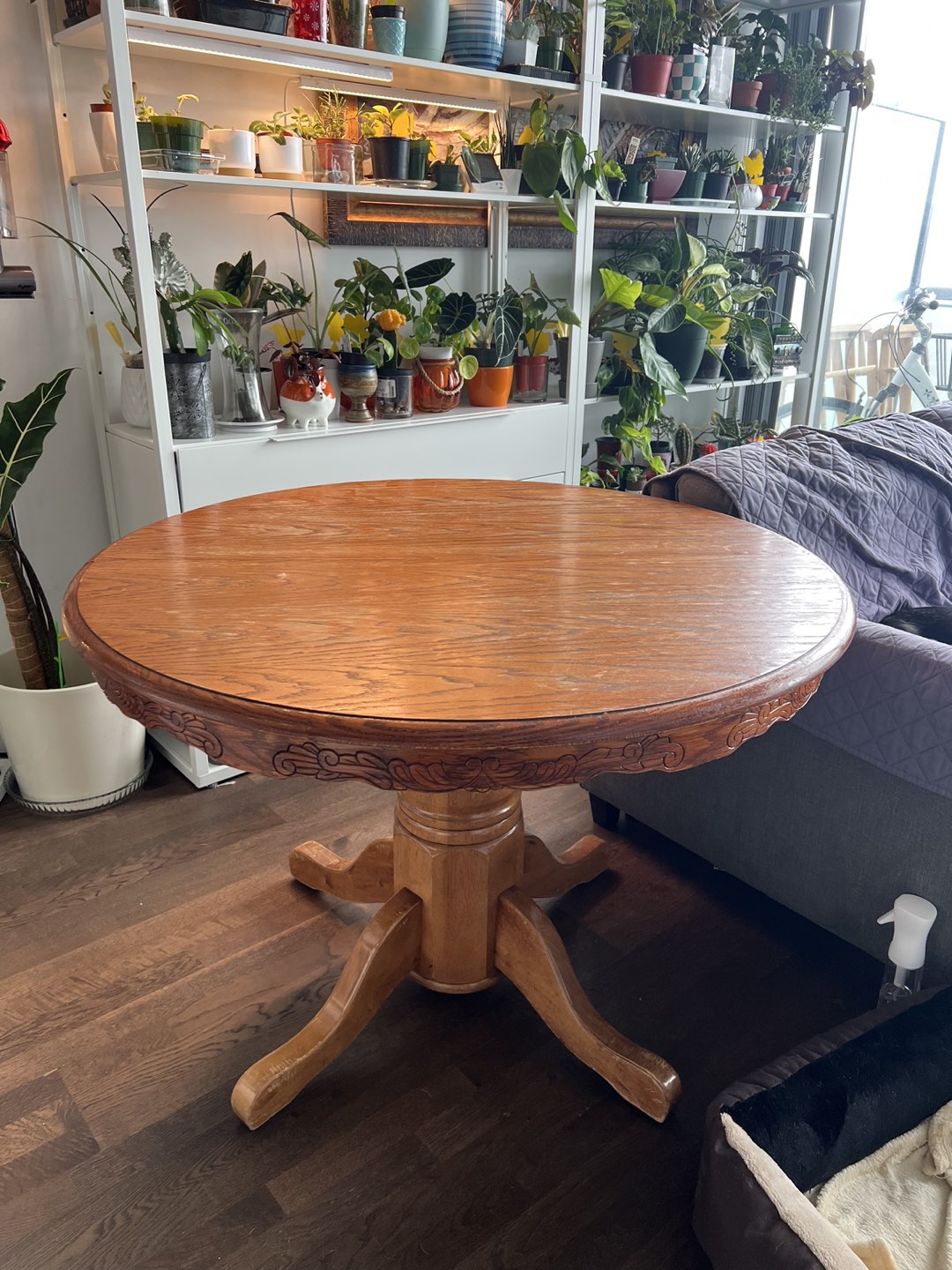 Antique Solid Wood Extendable Table thumbnail