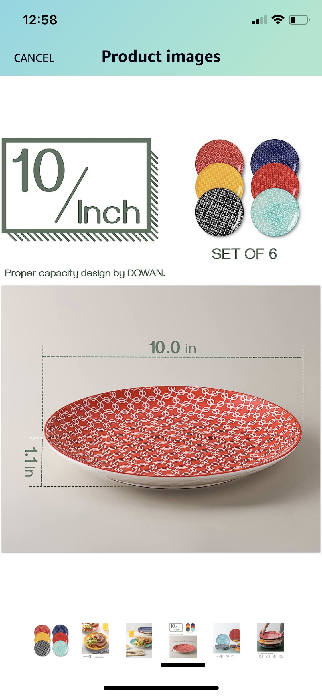 Ceramics/ porcelain Plates set 8.5inch - photo 2