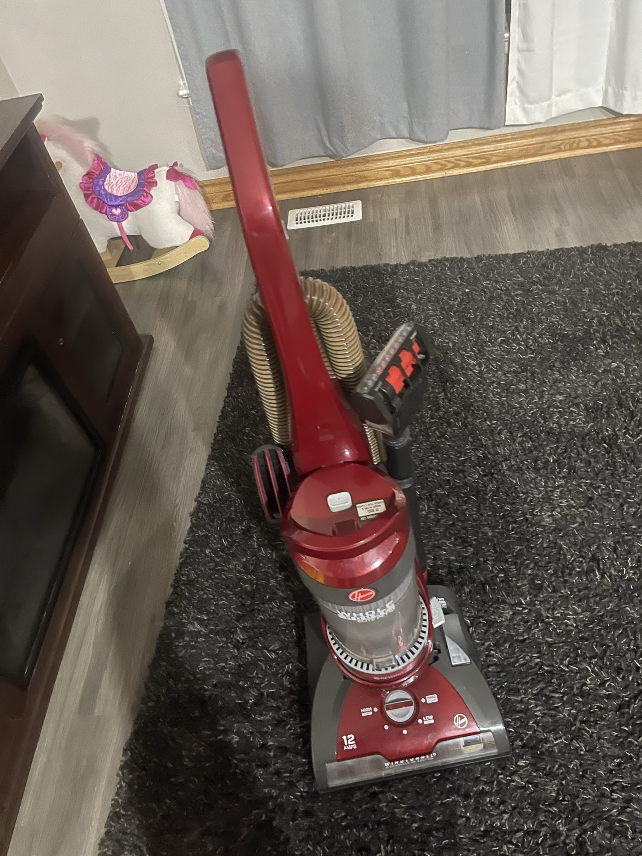 Vacuum cleaner working