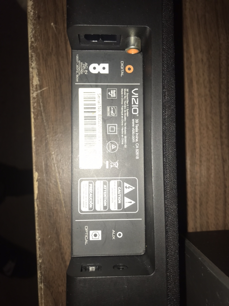 Vizio Soundbar SB3651-E6 - photo 4