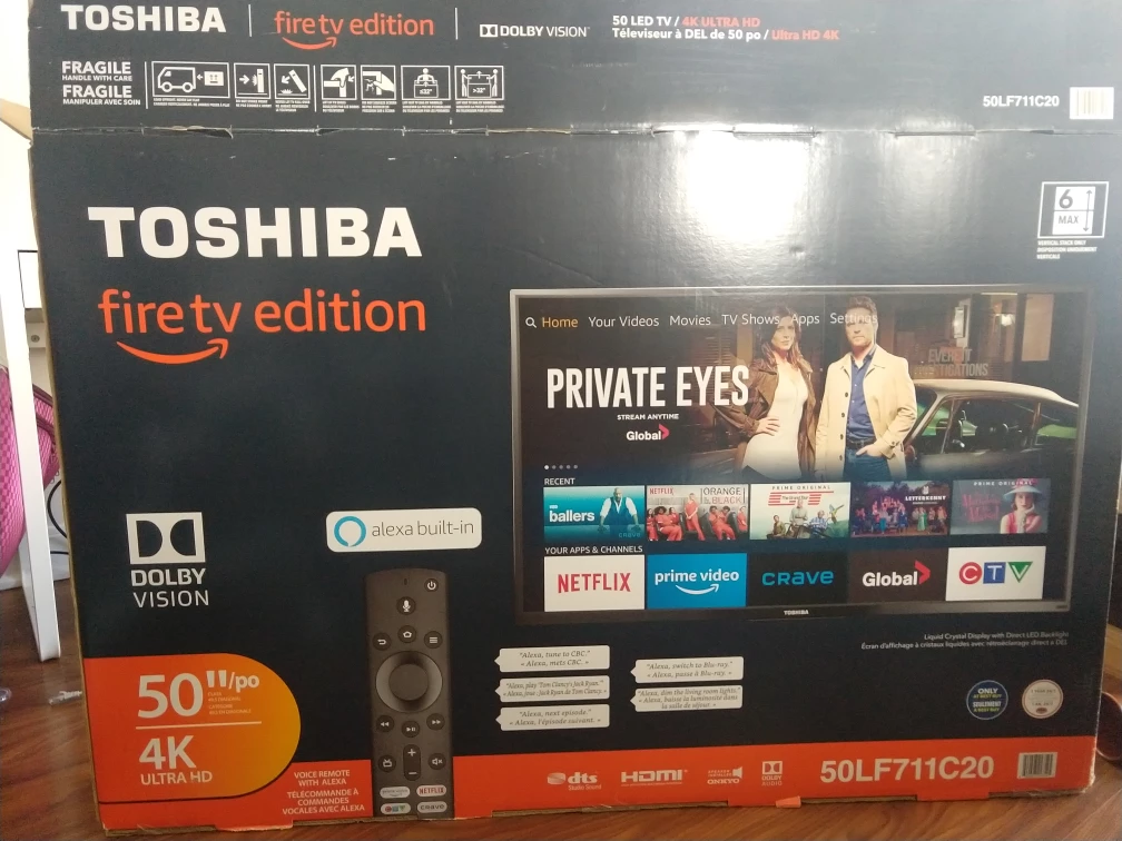 Toshiba fire TV 50" 4k thumbnail