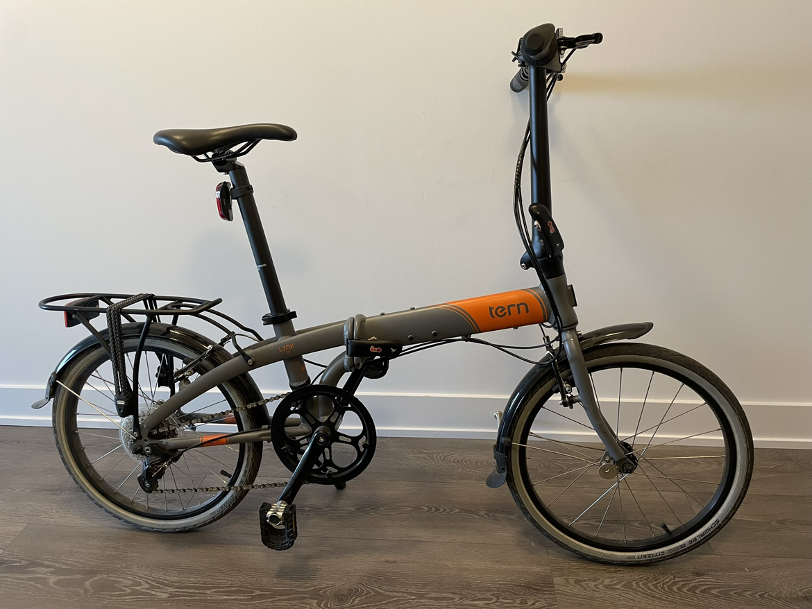 Tern link D8 premium foldable bike (grey/orange)