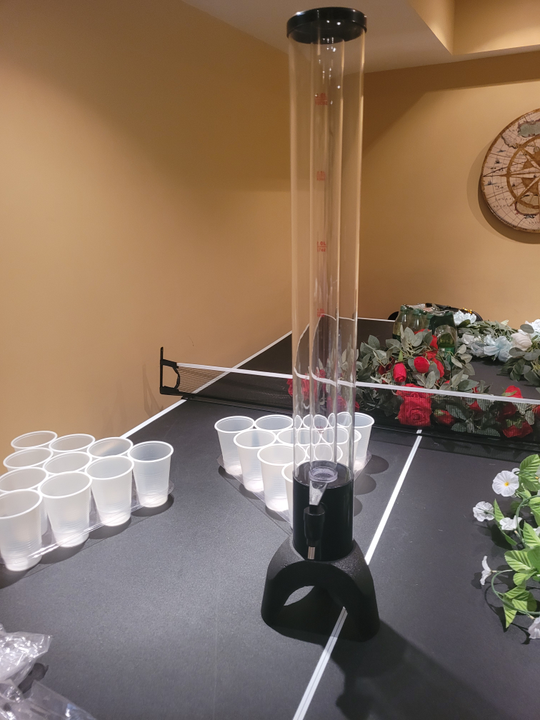 Beer beverage tower dispenser with ice tube - photo 2