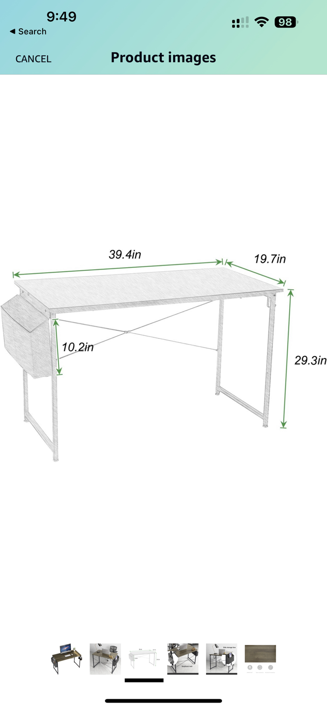 39.4 inches Simple Design Desk - photo 3