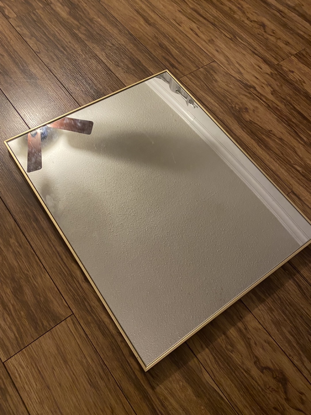 16.5 x 20.5” Rectangular Gold Mirror image indicator(2)