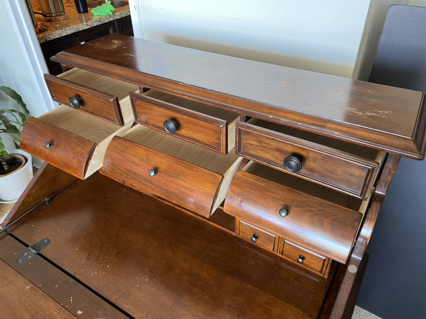 Secretary Writing Desk with Removable Hutch - photo 4