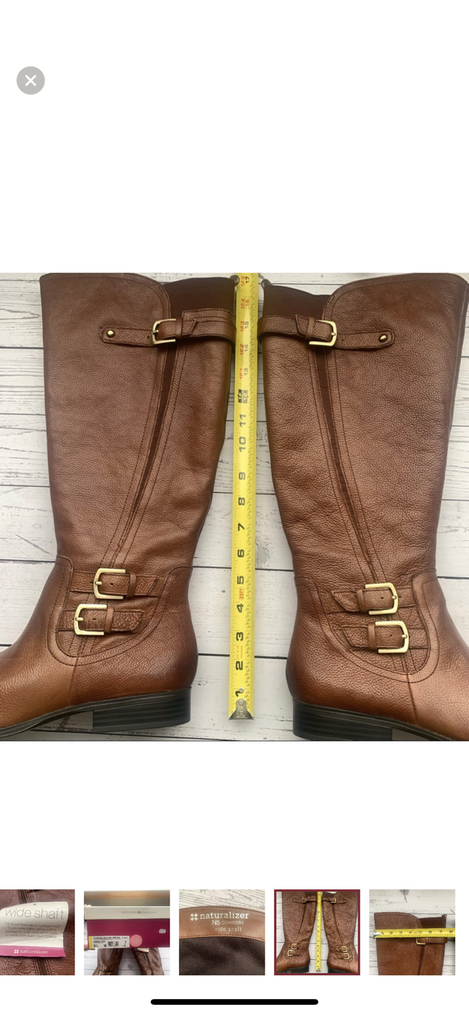 NATURALIZER Johanna Wide Calf Riding Boots size 8.5 image indicator(9)