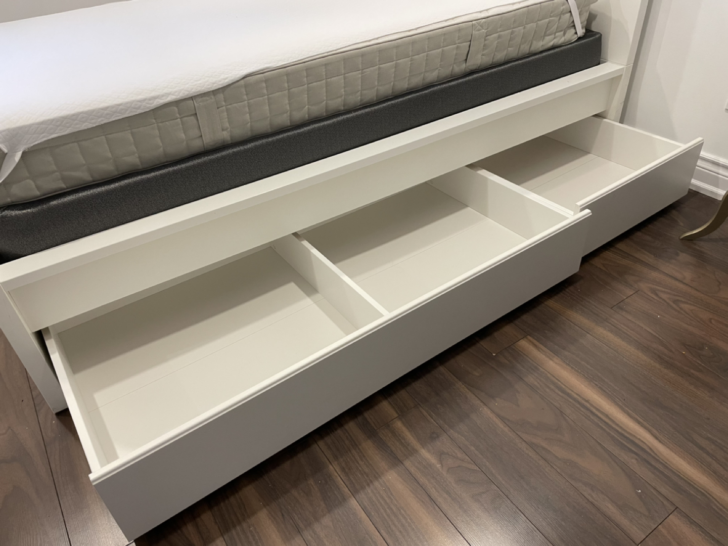 IKEA Twin Bed Set (Bed + Drawers + Box Spring +  Free Mattress) - photo 2