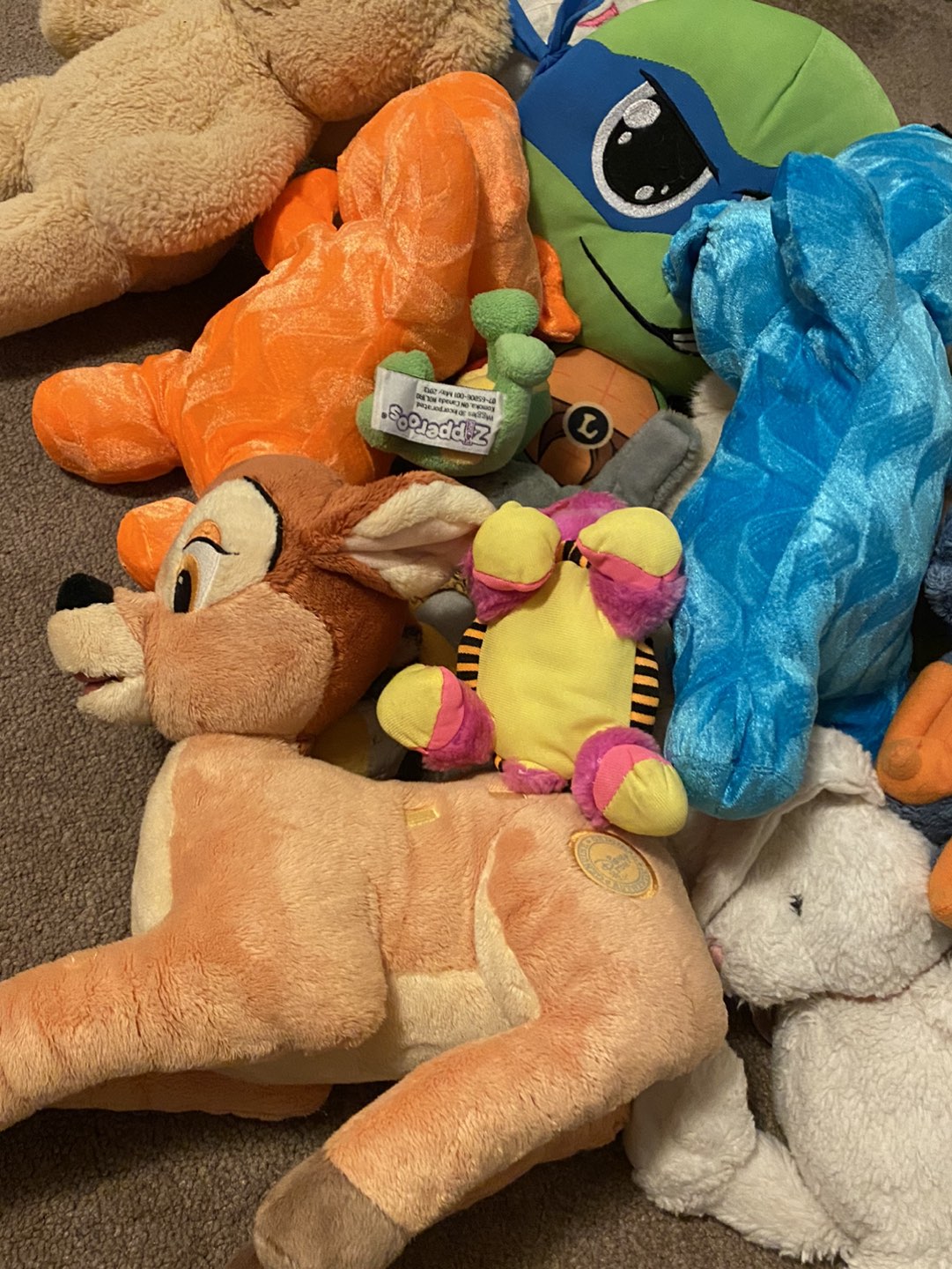 Box full of stuffed animals thumbnail