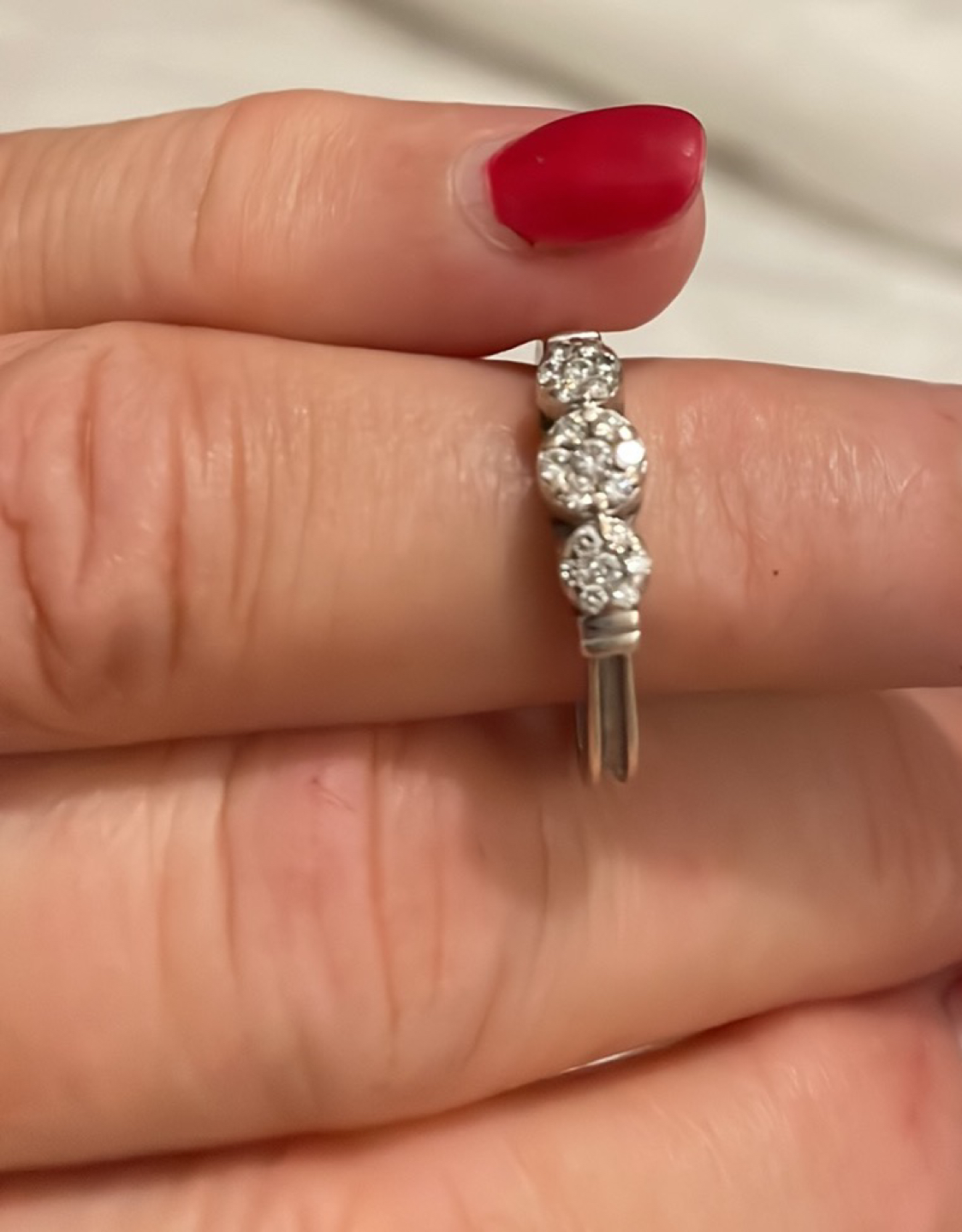 14k White Gold Engagement ring