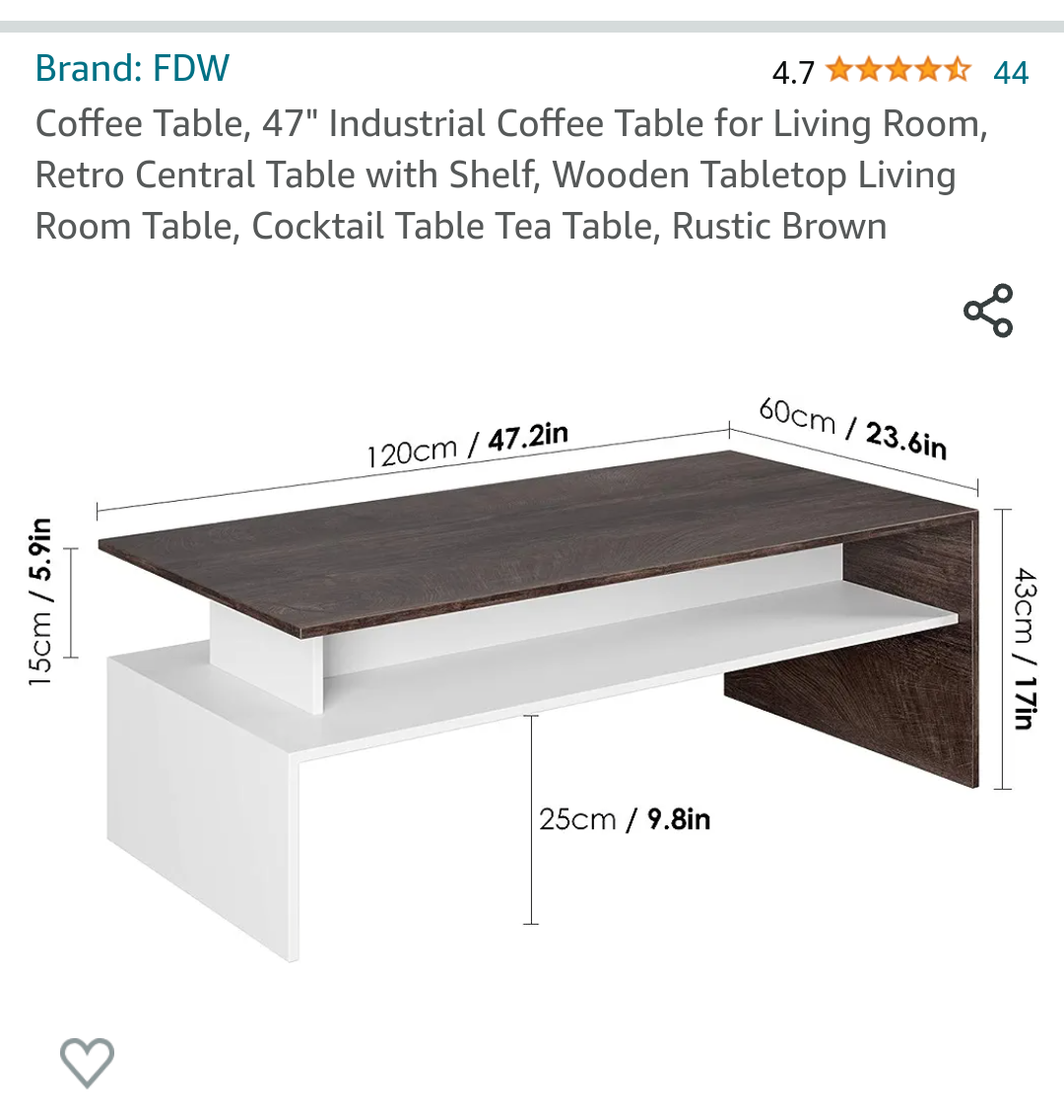 Rectangular Coffee Table image indicator(2)