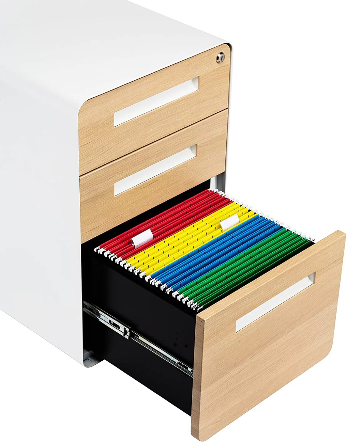 Commercial-Grade Mobile File Cabinet with Locking Drawers - photo 3