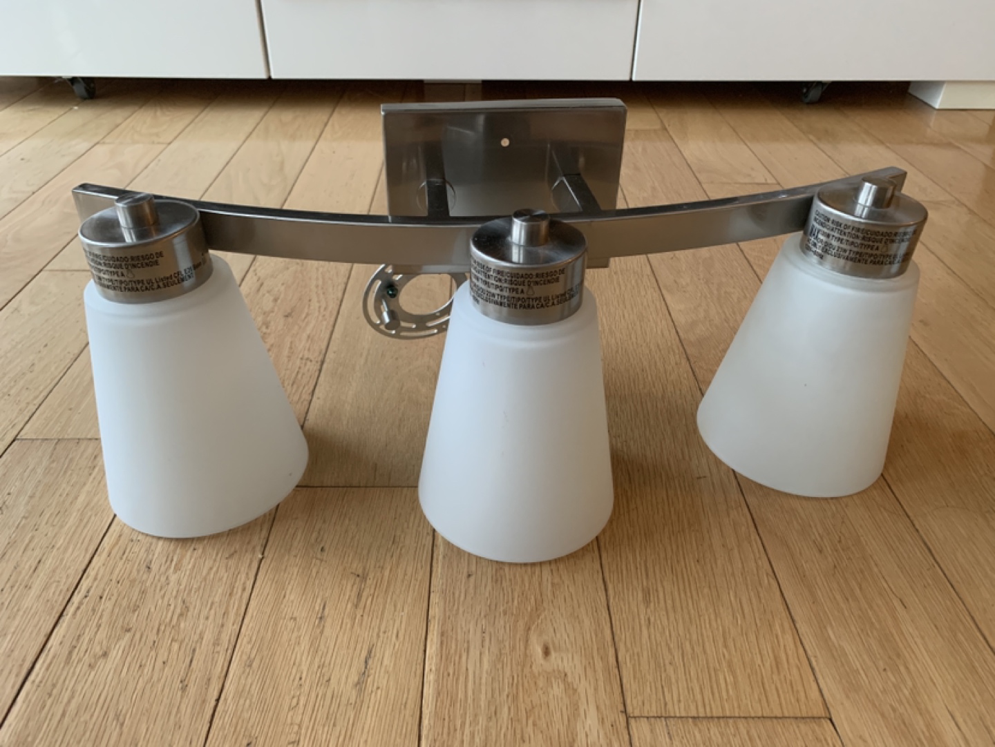 2 washroom stainless steel glass lights image indicator(3)