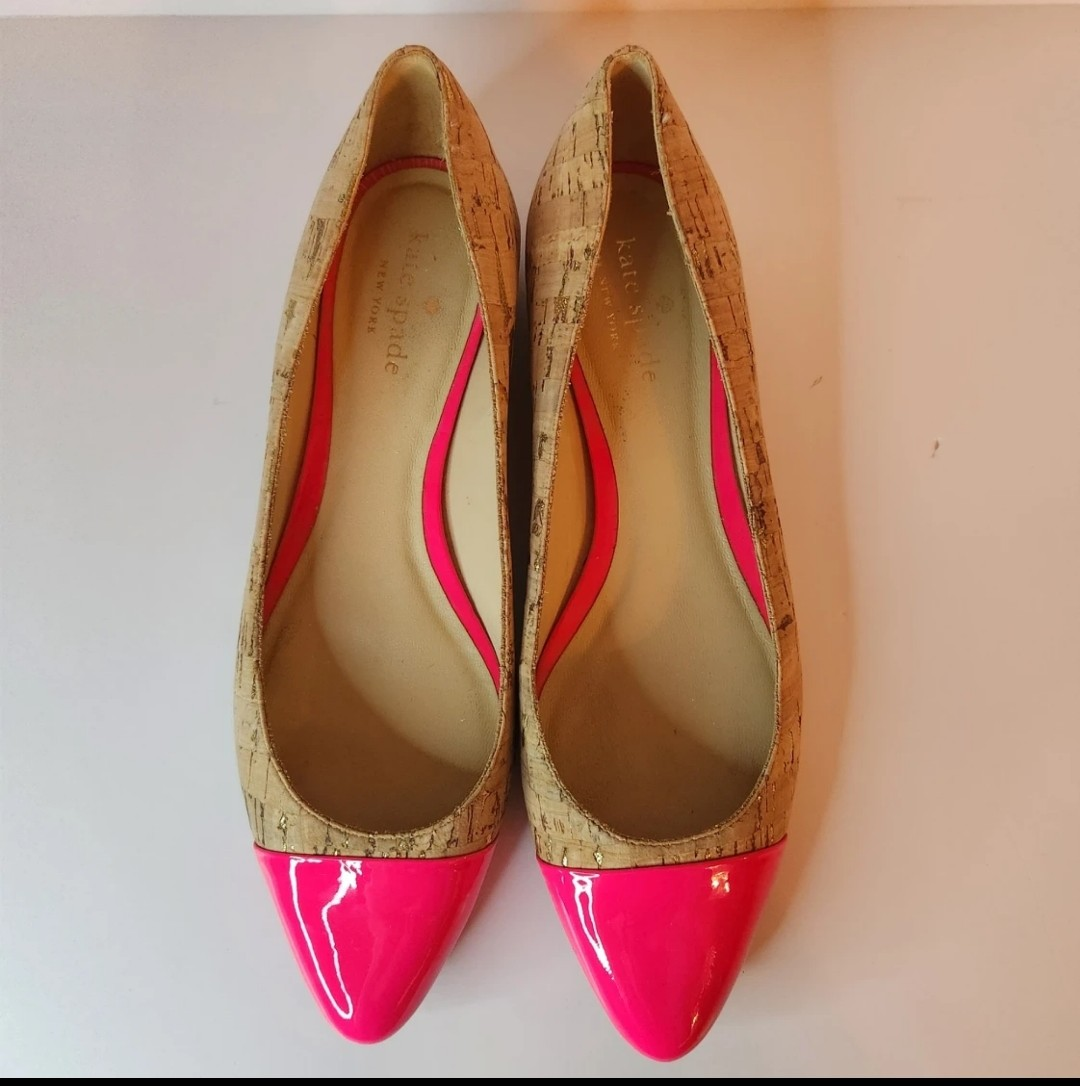 STUNNING NEON KATE SPADE SHOES/FLATS SIZE 6 - photo 3