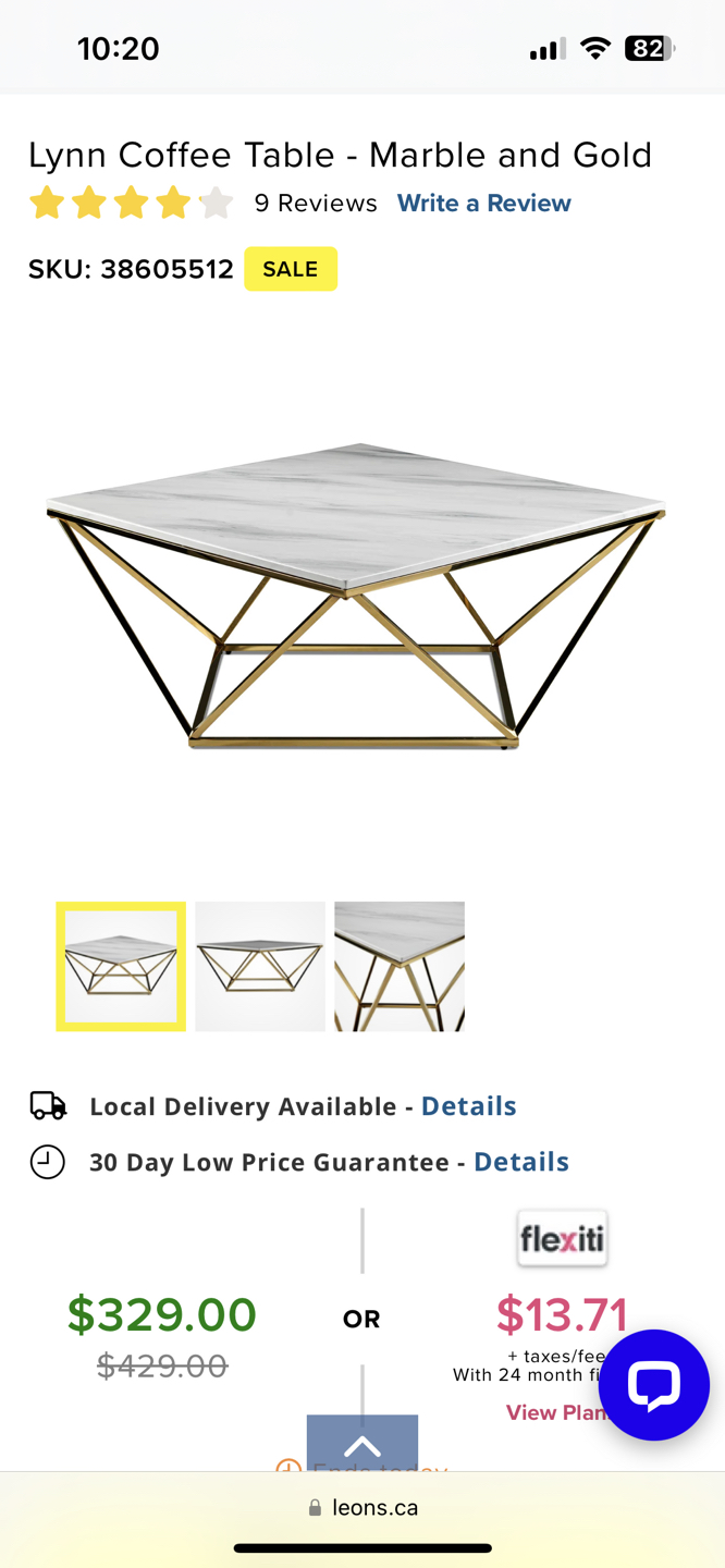 MARBLE COFFEE TABLE image indicator(8)