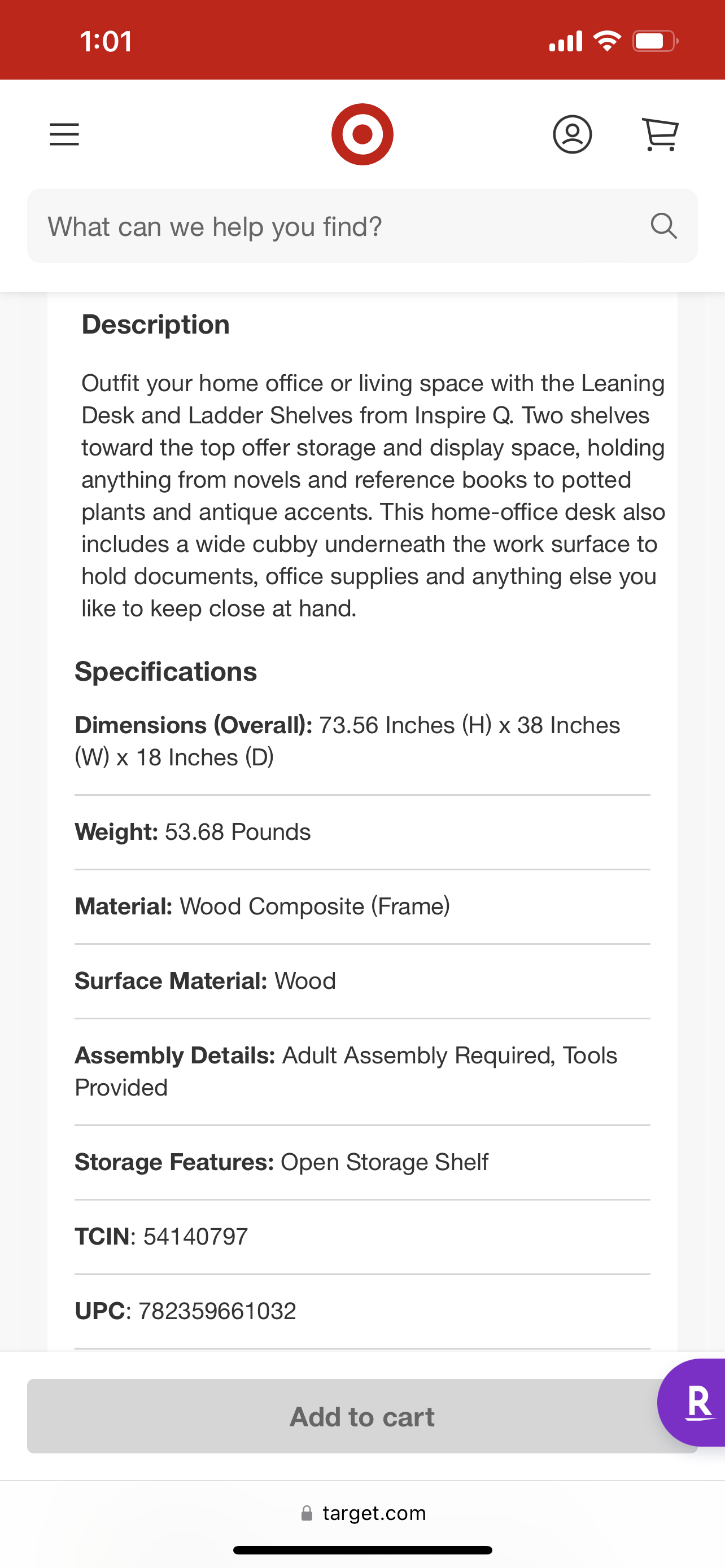 Wood Leaning (Ladder) Desk with outlet ports - photo 5