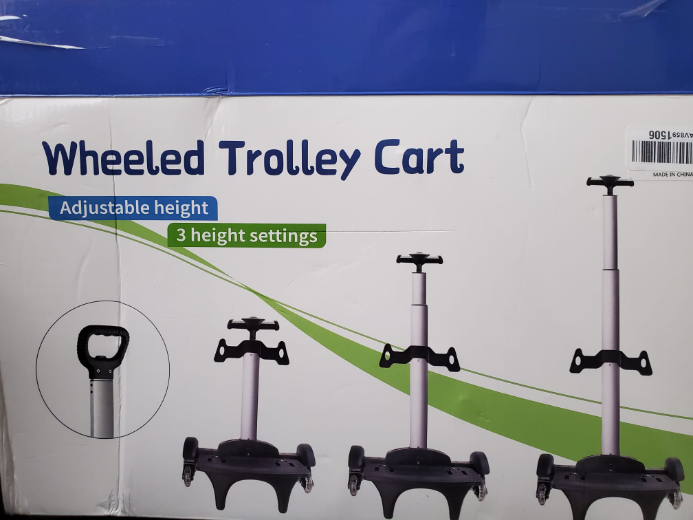 Stair Climbing Cart, Portable Folding Trolley with 6 Wheels thumbnail