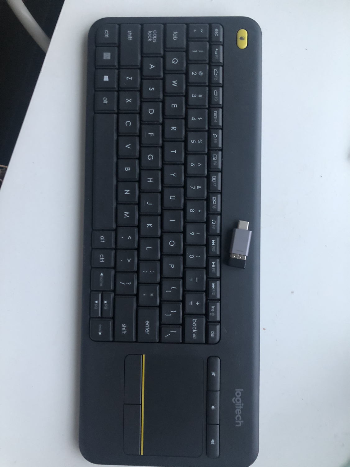 wireless keyboard and touchpad