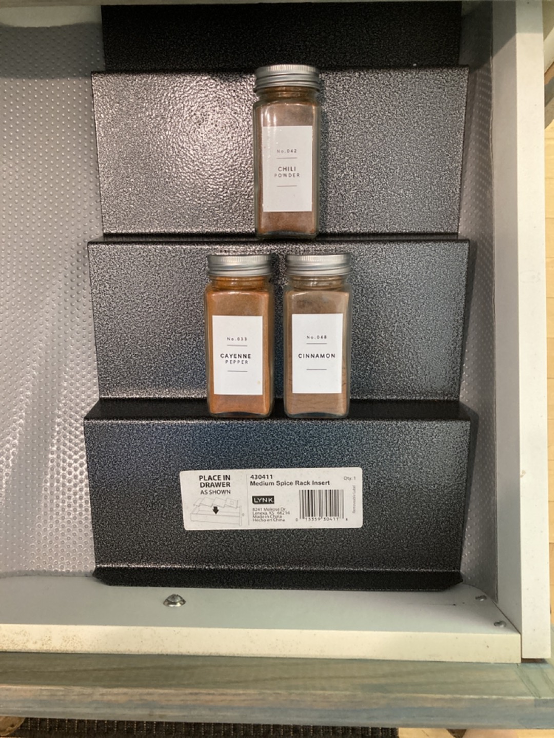 Spice rack insert for drawer thumbnail