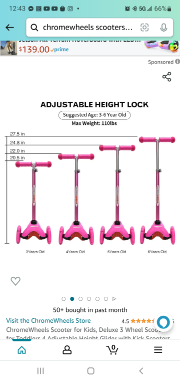 3 wheels scooter for kids - photo 4