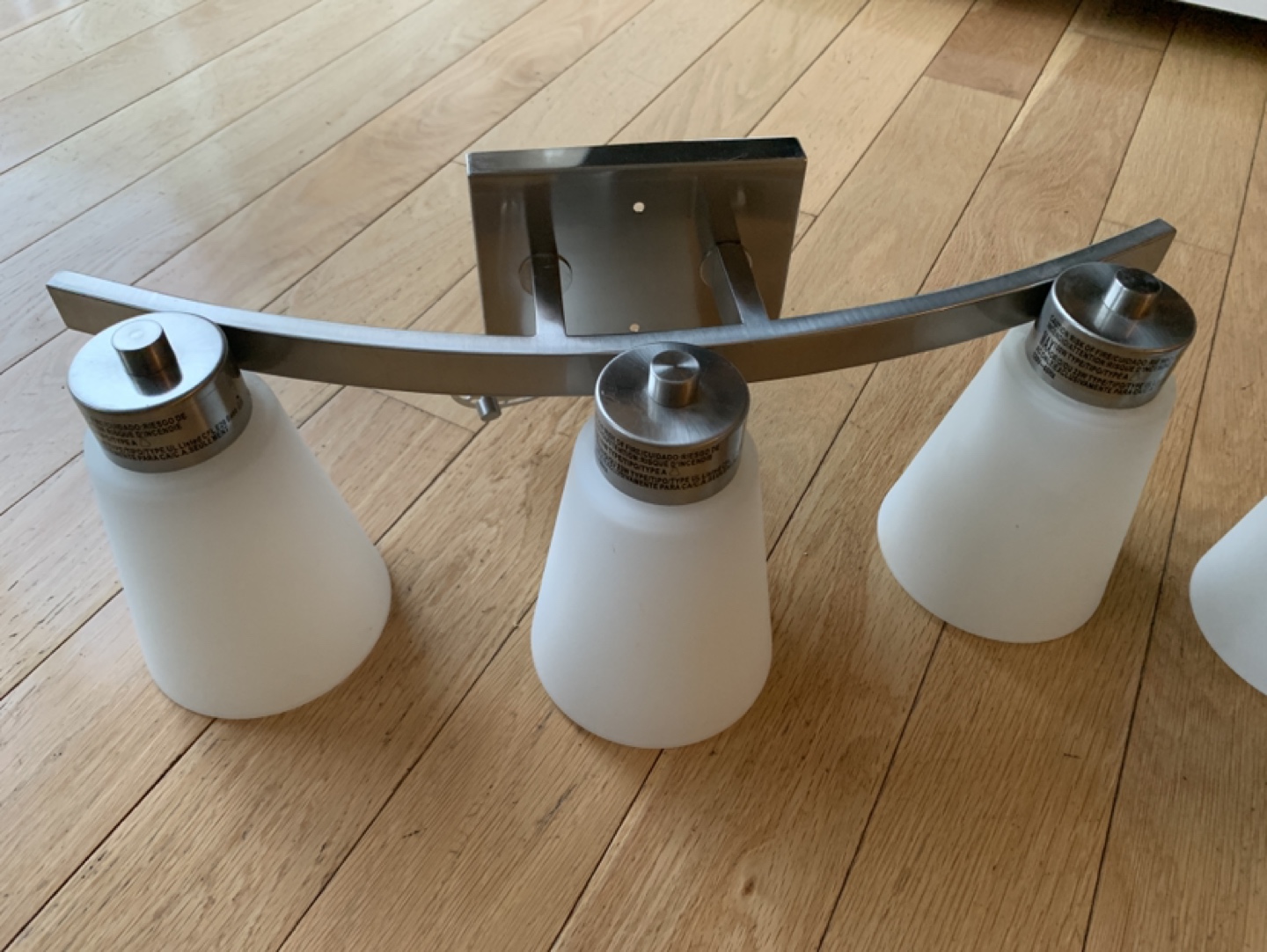 2 washroom stainless steel glass lights image indicator(2)