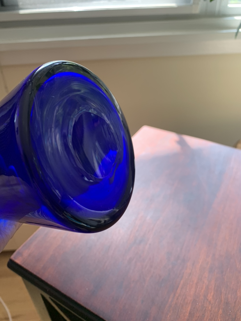 Hand-blown Cobalt Blue Carafe - photo 2