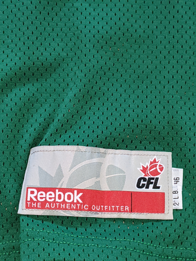 LIKE NEW SIZE 46 LARGE SASKATCHEWAN ROUGHRIDERS jersey image indicator(5)