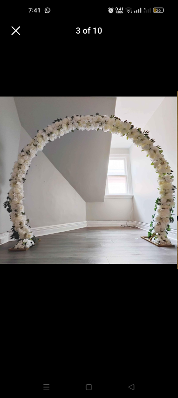 Event decor rental- backdrop arch with decor - photo 2