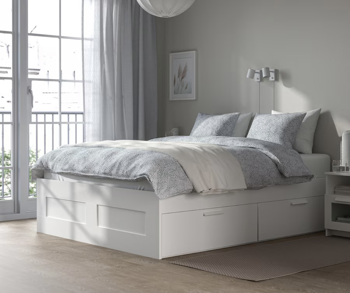 IKEA Brimnes bed frame with STORAGE