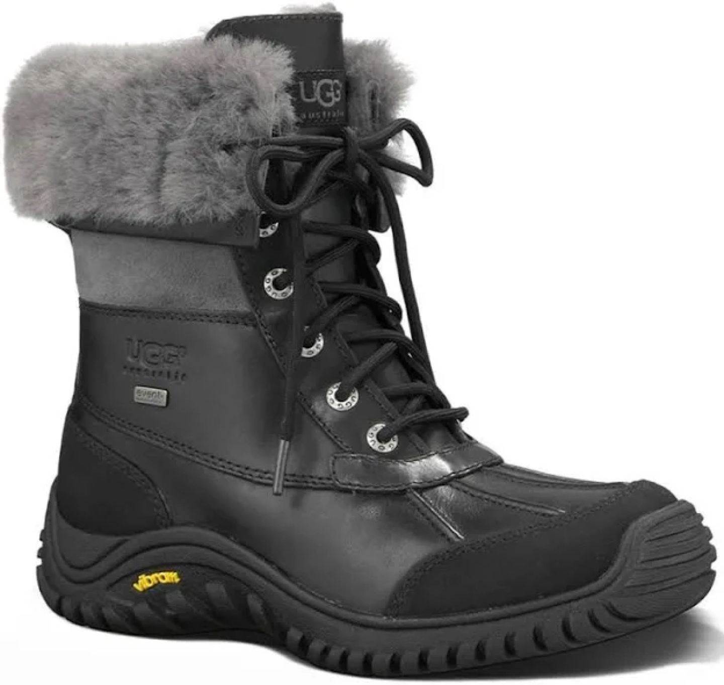 UGG Adirondack Boots Black & Grey thumbnail