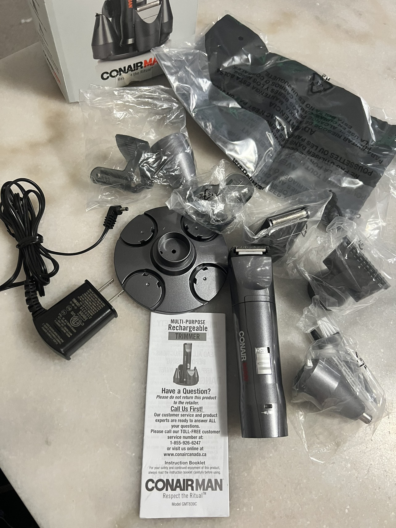 Conair Groomer Trimmer With Multi Head Grooming Kit *Brand New image indicator(3)