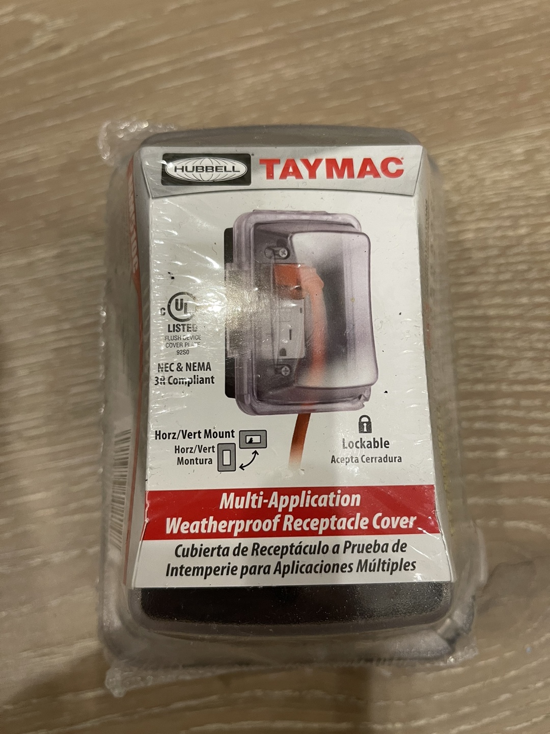New weatherproof receptacle cover thumbnail