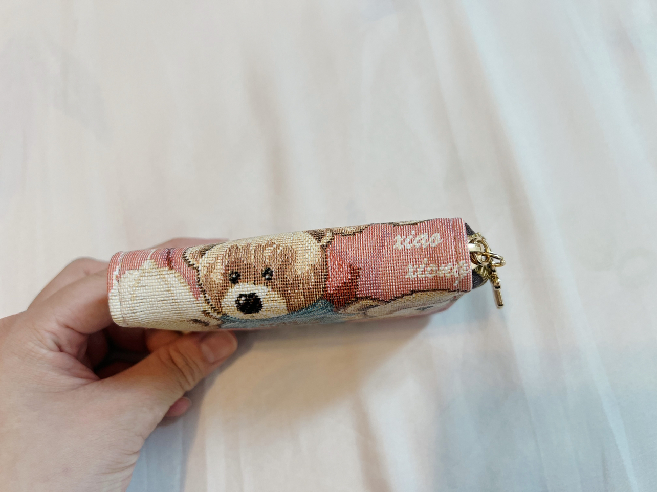 Pink Bear Card Holder Wallet NEW image indicator(5)