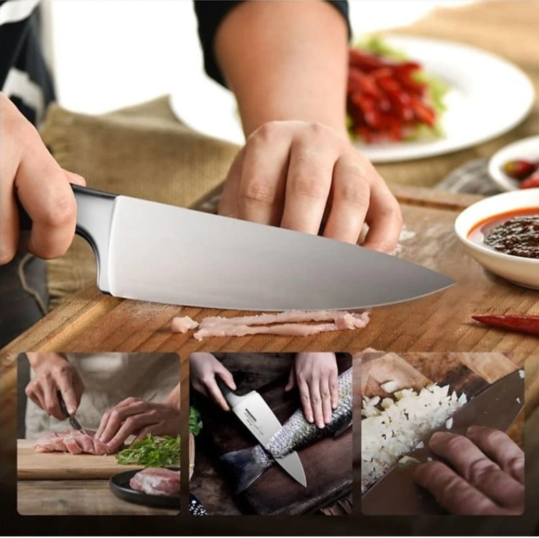 3pc German High Carbon Stainless Steel chef knife set image indicator(5)