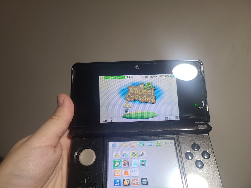 nintendo 3DS black and one game OBO thumbnail
