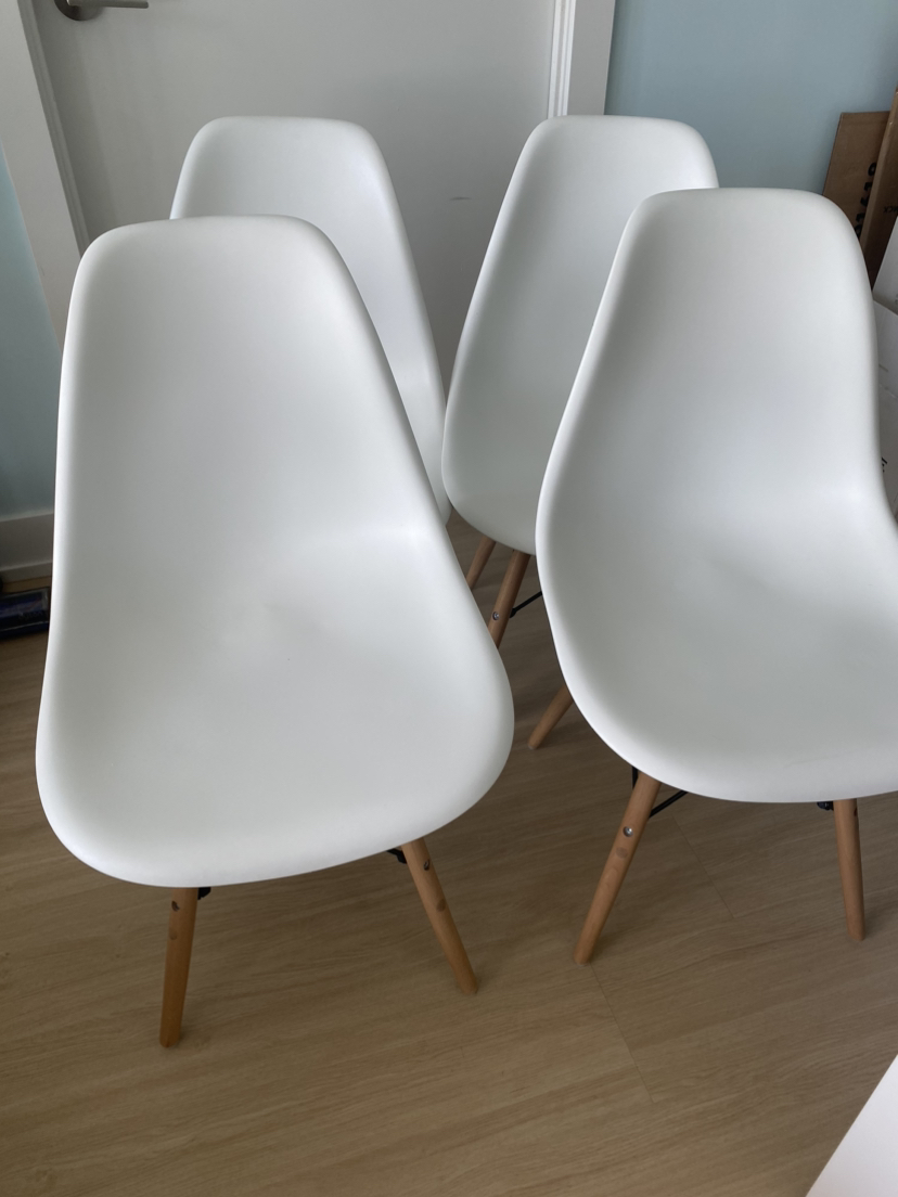 White Eames replica chairs - photo 2