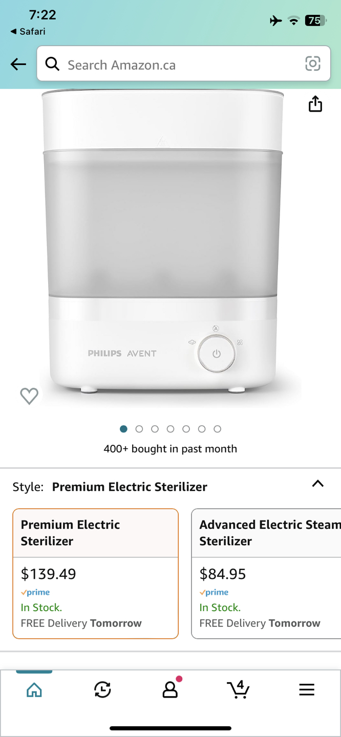 🍼AVENT BABY BOTTLE STERILIZER. RETAILS: $140. OPEN TO OFFERS ✨ thumbnail